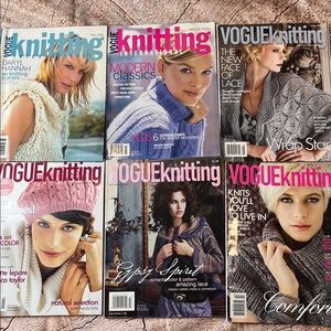 Vintage lot VOGUE Knitting Magazine Fall/Winter Issue Fashion Y2K 2000s 6